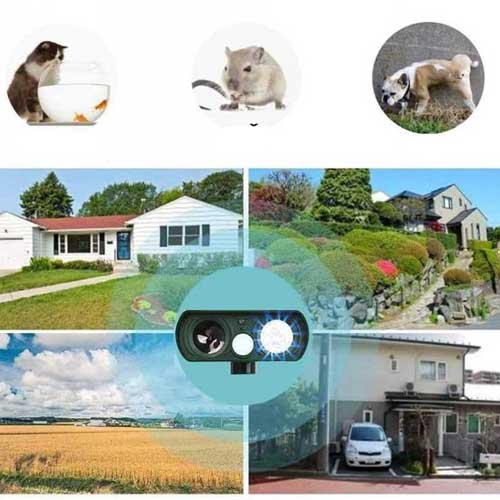 Alarma cu ultrasunete impotriva cainilor, pisicilor si altor animale